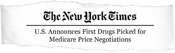 US Announces First Drugs Picked for Medicare Price Negotiations