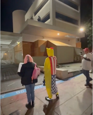 Peaceful portland protester