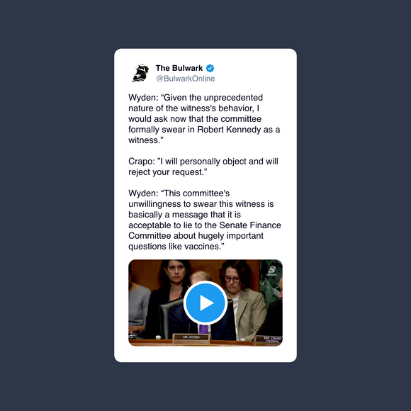 Ron presses for RFK Jr. to be sworn in as a witness